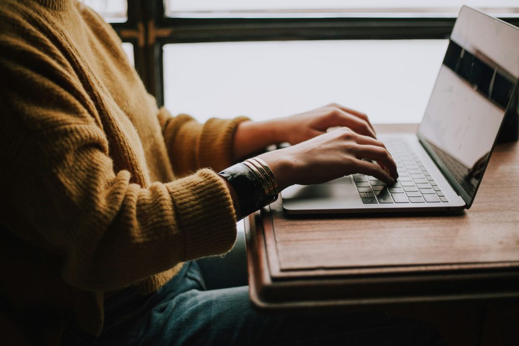 man on a laptop